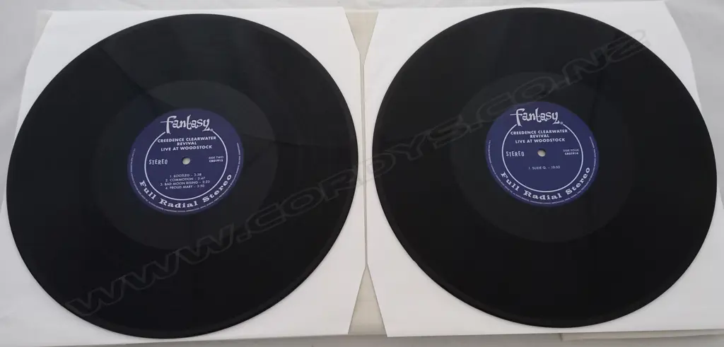 Creedence Clearwater Revival, Live At Woodstock, (Double Album) Image 1++